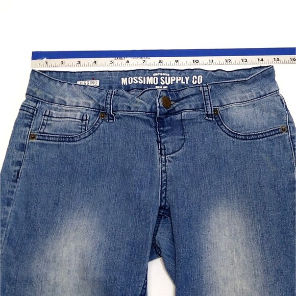 Mossimo Supply Co. Jeggings Low-Rise W29xL30 Women's Size 5 Slim Fit Blue Denim - Picture 7 of 7